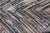 Modern Hi Low With Kilim-Piled Runner With Checkerboard Design in Blue/Gray For Sale - Image 9 of 10