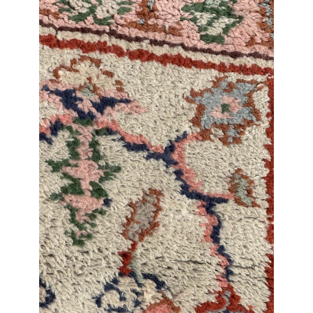 Antique Moroccan Oushak Style Rug, 1920s For Sale - Image 9 of 17
