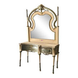 1900s French Louis XVI Make-Up Vanity Table For Sale