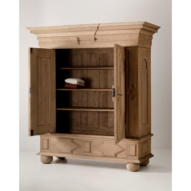 19th Century 19th Century Oak Baroque Cabinet For Sale - Image 5 of 18