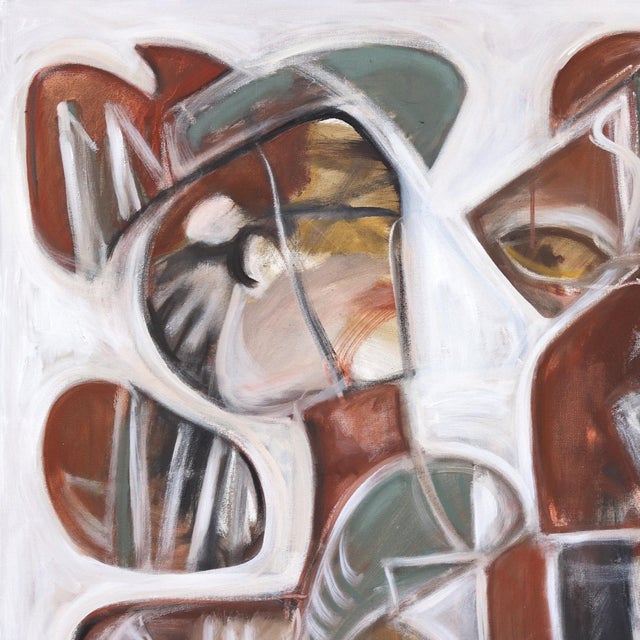 Cosmic Trigger v.2 - Large Contemporary Organic Shape Abstract Oil Painting Artwork by Harrison Gilman For Sale - Image 4 of 9