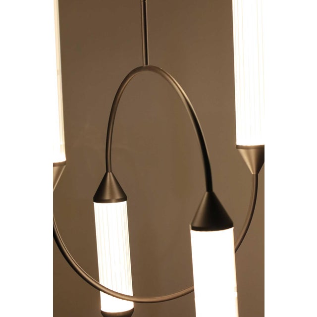 Metal Giopato & Coombs Cirque Chandelier in Brushed Bronze For Sale - Image 7 of 8