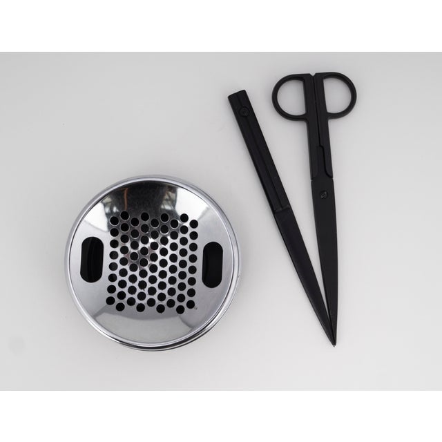 Plastic Vintage Minimalist Desk Set from Caimi Ashtray & Lerche Solingen Tools, 1990s, Set of 3 For Sale - Image 7 of 12