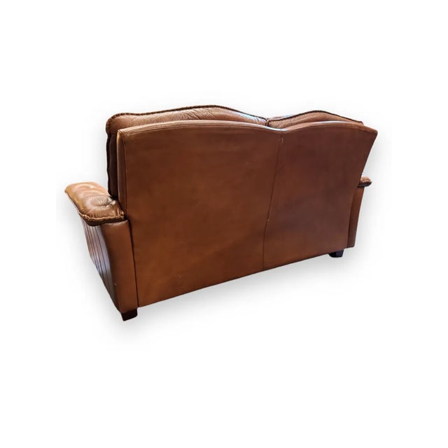 Tan Mid-Century Sofa iattributed to Madsen & Schubell For Sale - Image 8 of 12