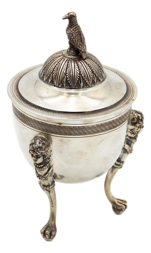Silver Urn on Three Raised Feet
