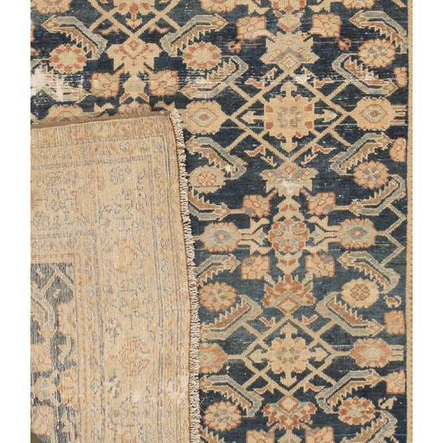 Antique Circa 1900 Slightly Distressed Malayer Area Rug 4'4 X 5'5 For Sale - Image 11 of 11