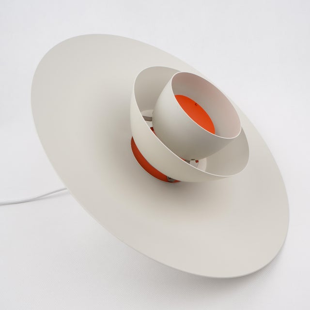White Vintage Danish PH 4/3 Lamp by Poul Henningsen for Louis Poulsen, 1966 For Sale - Image 8 of 10