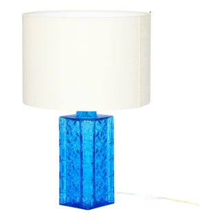 Mid-Century Table Lamp attributed to Gustav Leek for Orrefors, Sweden, 1960 For Sale
