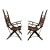 A pair of side chairs by Italian designer Alberto Marconetti, Italian, 1960s. Design .crafted in Iron, oak, leather....