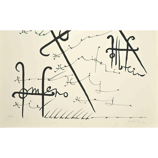 Letter H from the Alphabet series is a lithograph realized by Rafael Alberti in 1972. Hand-signed. Numbered. Edition,...