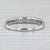2010s 0.39ctw Classic Diamond Wedding Band 18k White Gold Stackable Anniversary Ring, Size 6.75 For Sale - Image 5 of 8
