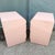 Pink Postmodern Pink Golds Laminate Waterfall Nightstands - A Pair For Sale - Image 8 of 9