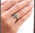 6x8mm Oval Cut Natural Emerald & 1 Ct Natural Diamond Halo Engagement Ring Size6 For Sale - Image 4 of 8