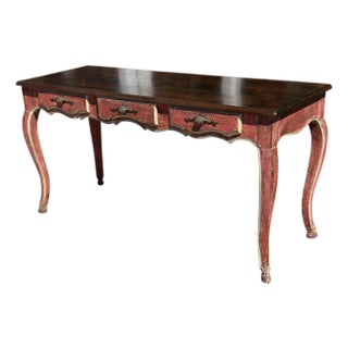 19th C Style French Country Writing Table Desk For Sale