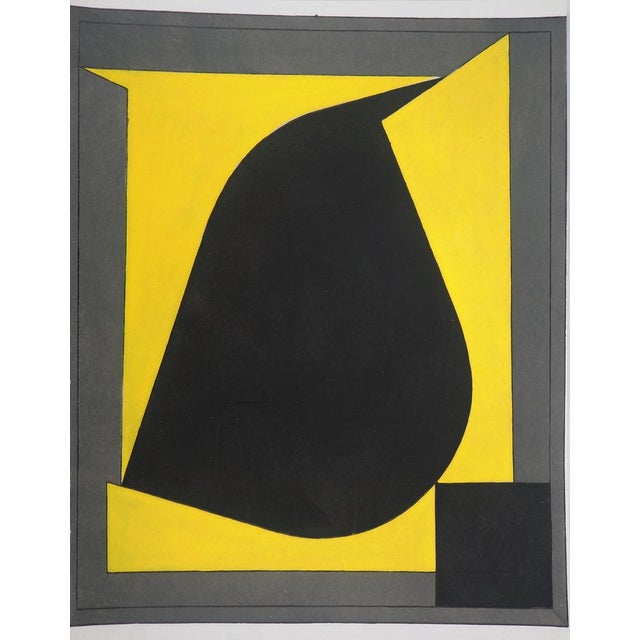 After Victor Vasarely, Geometric Composition, 1958, Lithograph For Sale - Image 4 of 5