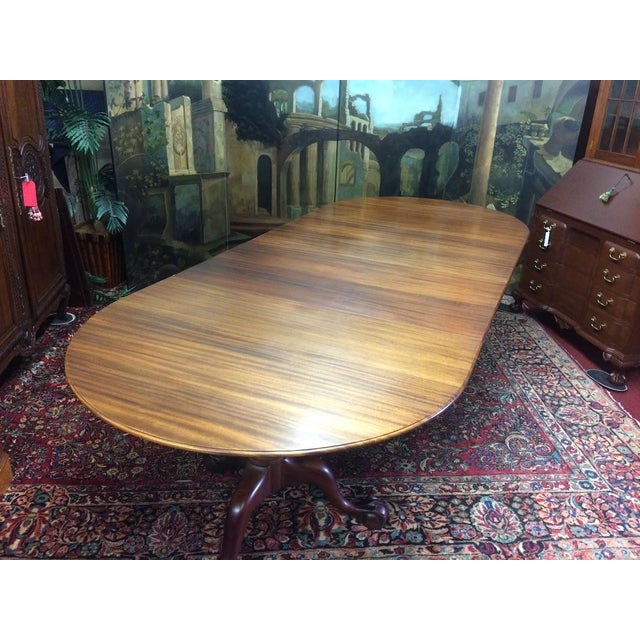 Vintage Colonial Style Dining Table, Two Leaves For Sale - Image 15 of 16