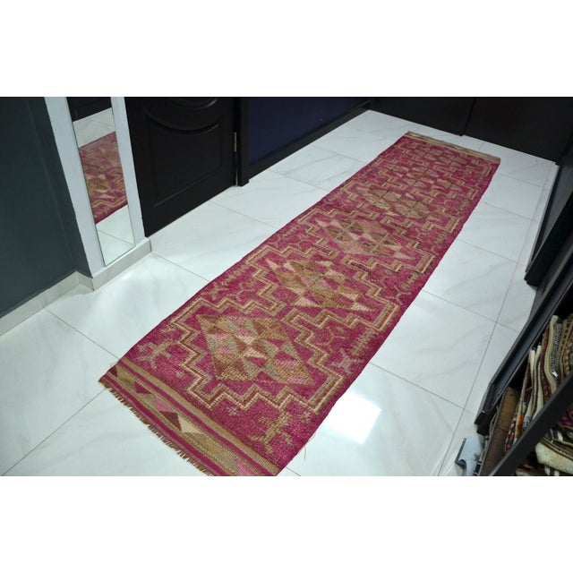 1960s Handmade wool and cotton rug in Turkish Anatolian Small Rug, Vintage Doormat Rug, Turkish Vintage Decorative Rug,...