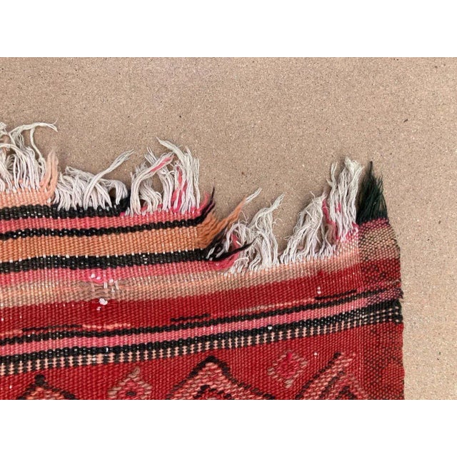 Moroccan Vintage Kilim Tribal Rug, circa 1960's For Sale In Palm Springs - Image 6 of 13