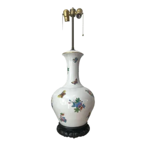 Vintage Herend Queen Victoria Lamp
