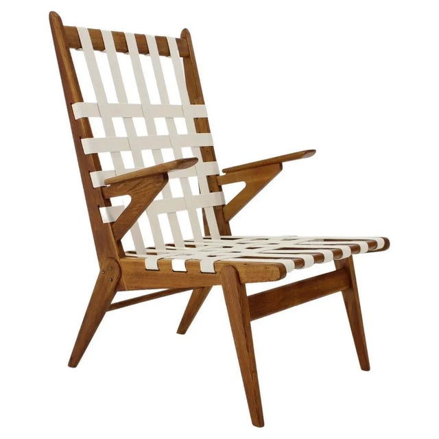 Oak Armchair from Krásná Jizba, Czechoslovakia, 1960s For Sale - Image 10 of 10