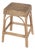 Robias 24.5 in. Seat Height Rectangular Rattan and Water Hyacinth Counter Stool, Natural Hyacinth For Sale