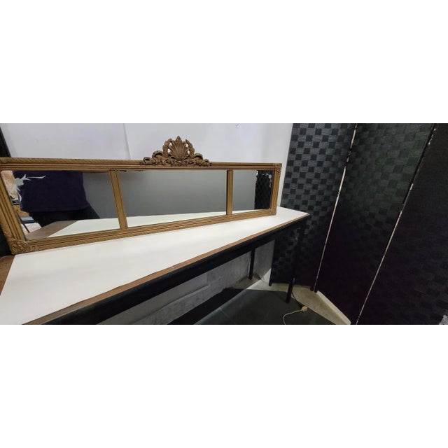 American Carved Wood Wall Mirror, Colonial Revival Style, Early Mid-Century For Sale - Image 10 of 11