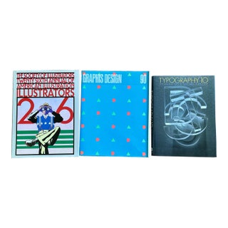 Graphic Design and Typography Coffee Table Book Set For Sale