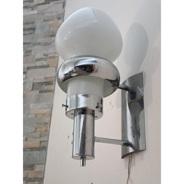 Metal Vintage Space Age Wall Sconce, 1970s For Sale - Image 7 of 7