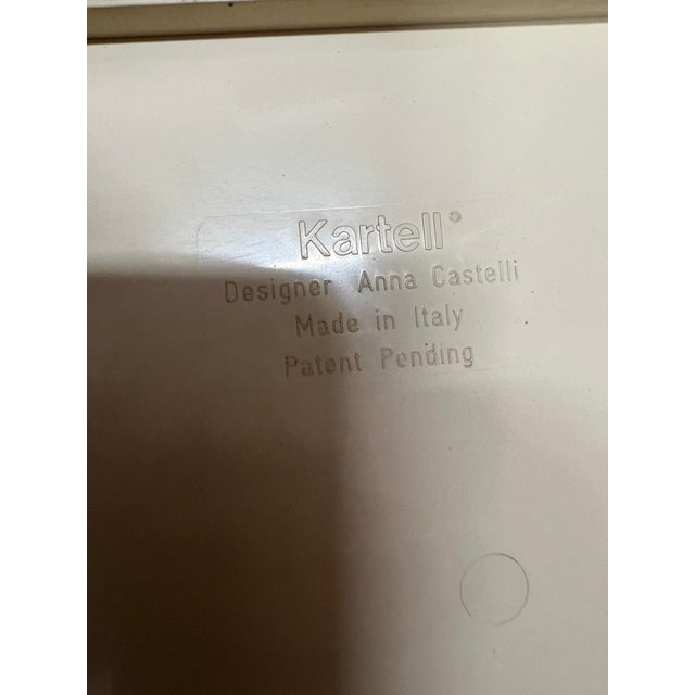 Vintage kartell modular mirror designed by Anna Castelli, Milan, 1960s Good condition, cream color Height 120 cm Width 60...