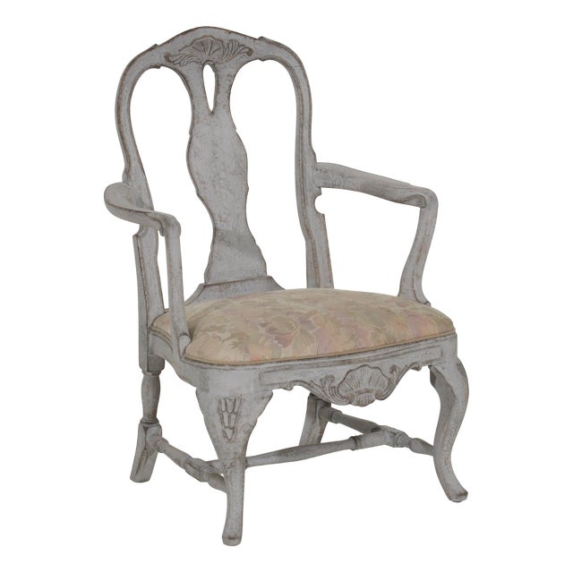 Antique Swedish Armchair, 1800s For Sale