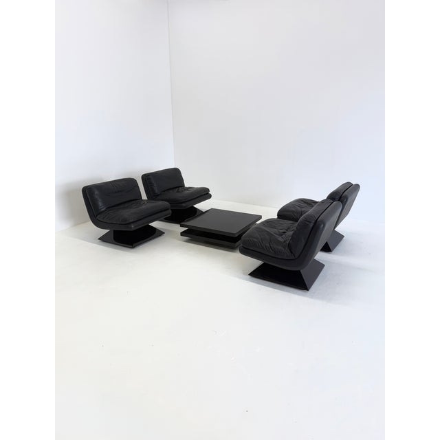 Mid-Century Modern Armchairs with Coffee Table by Hans Von Klier for Giuseppe Rossi Di Albizzate, 1970s, Set of 5 For Sale - Image 3 of 18