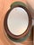 Pair of Traditional Oval Composite Framed Wall Mirrors For Sale - Image 4 of 4
