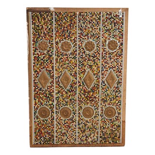 Vintage Glass Mosaic on Panel For Sale