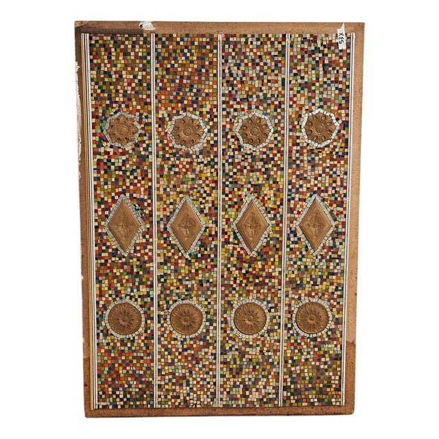 Vintage Glass Mosaic on Panel For Sale