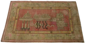 1900s Antique Uzbek Khotan Samarkand Rug-8'10'' X 5'6''
