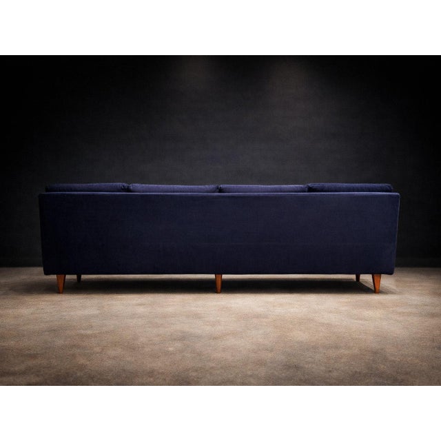 Mid-Century Modern Four-Seat Brazilian Modern Sofa in Hardwood by Joaquim Tenreiro, Brazil, 1950s For Sale - Image 3 of 15