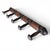 Brown Vintage French Faux Bamboo Wooden Coat Hat Rack For Sale - Image 8 of 17