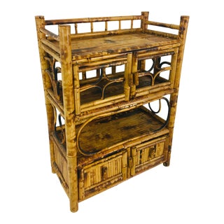 Vintage Rattan Shelf For Sale