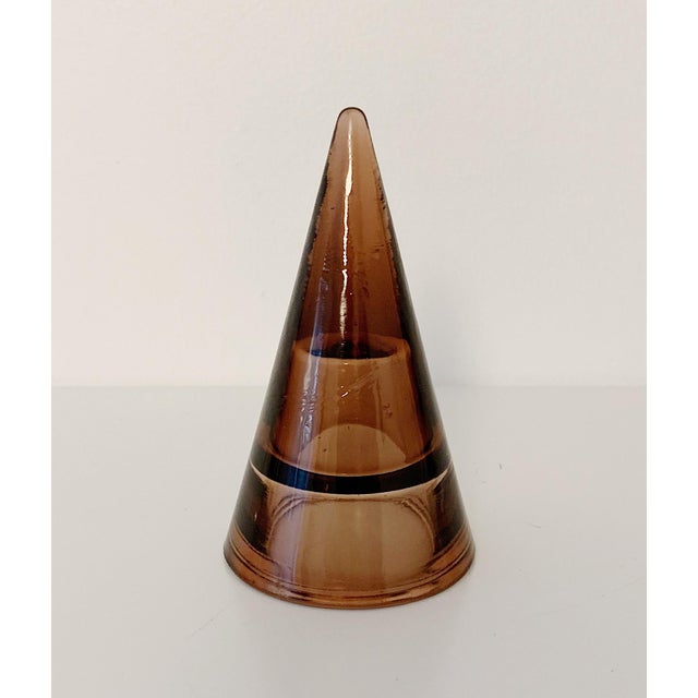 Vintage Cone Shape Glass Paperweights Set of 3 Chairish