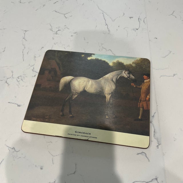 Late 20th Century Lady Clare Racing Horses Placemats - Set of 6 For Sale - Image 4 of 9