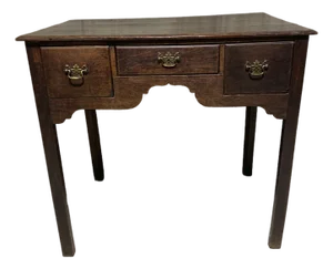 Antique Lowboy Chest of Drawers or Oak Side Table