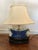 Vintage Blue & White Table Lamp For Sale - Image 14 of 15