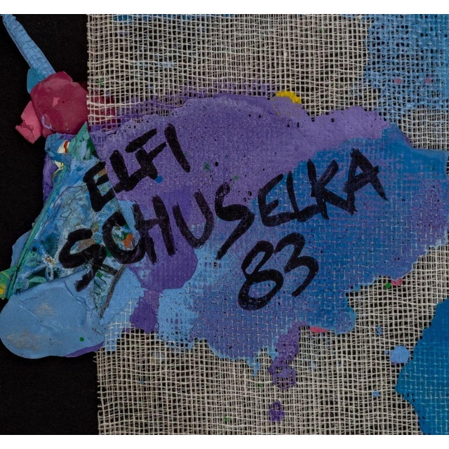 Elfi Schuselka "Triangle in 5" Mixed Media on Mesh For Sale - Image 9 of 10