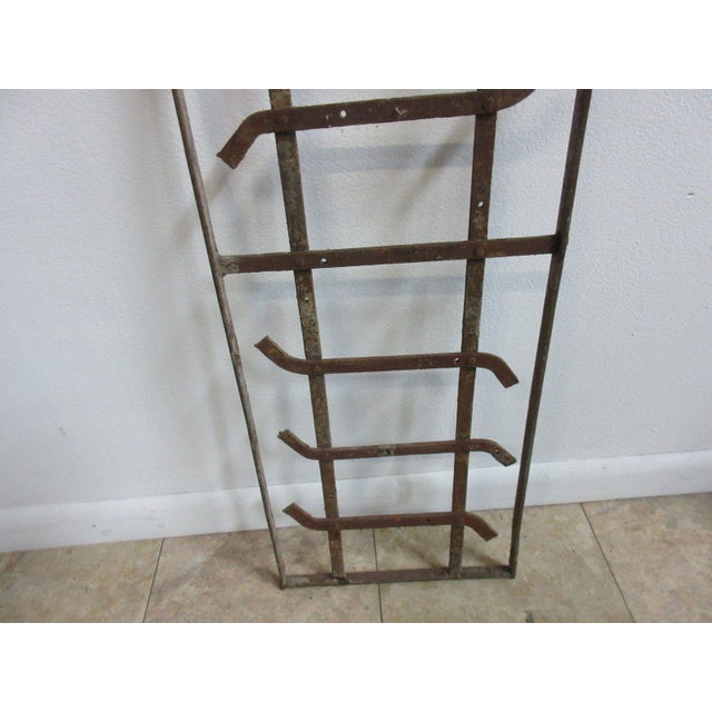 Antique Victorian Iron Window For Sale In Philadelphia - Image 6 of 7