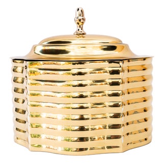 Art Deco Brass Jewelry Box, 1920s For Sale