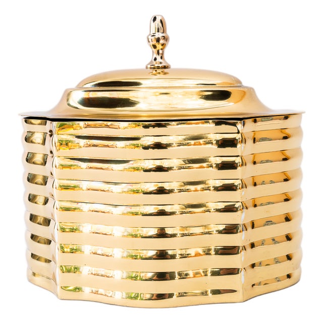 Art Deco Brass Jewelry Box, 1920s For Sale