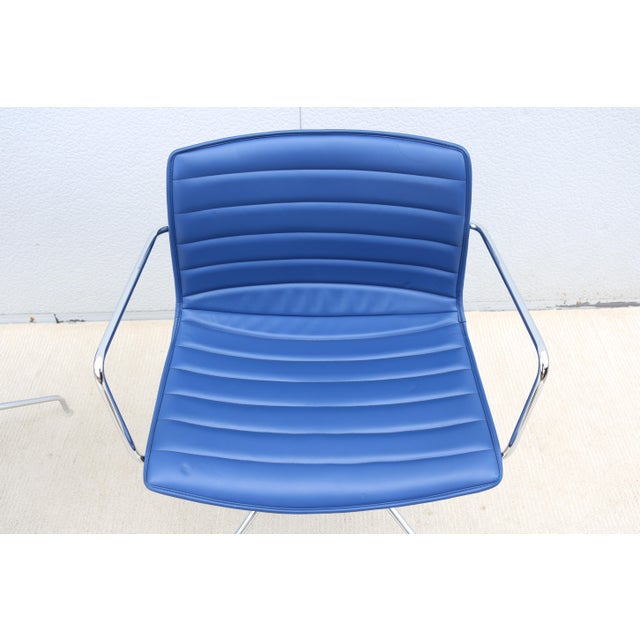 Italian Modernism Lievore Altherr Molina for Arper Catifa Swivel Chairs - A Pair For Sale - Image 13 of 18
