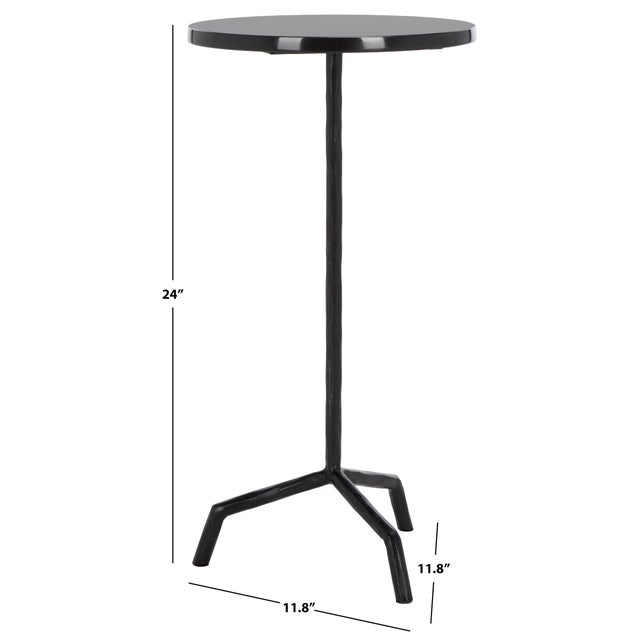 Mid-Century Modern Fabrianna Marble Top Dr Table in Black with Black Marble Top For Sale - Image 3 of 8