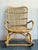 Vintage Boho Loop Rattan Rocking Chair For Sale - Image 4 of 8