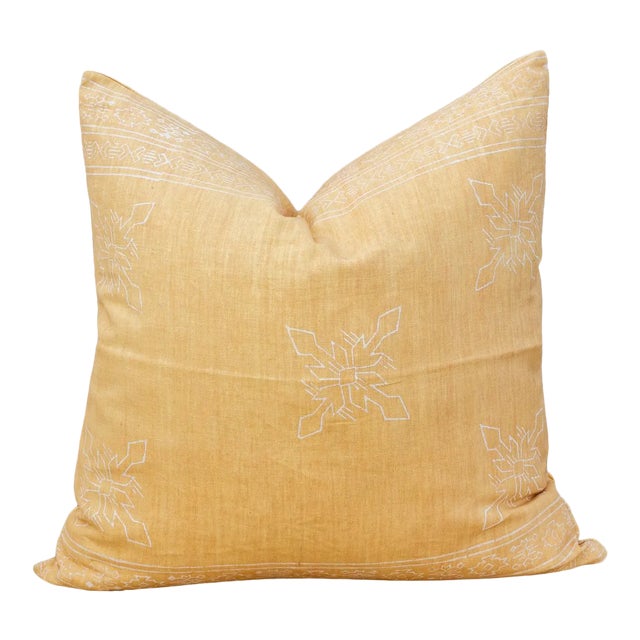 Chiffon Citalee Aztec Block Print Pillow For Sale